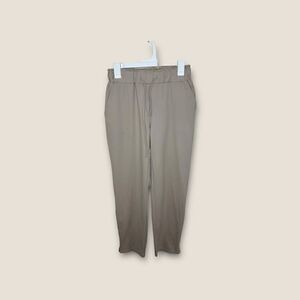 Joie Drawstring Pull On Tapered Pants Womens Size Small High Rise Beige